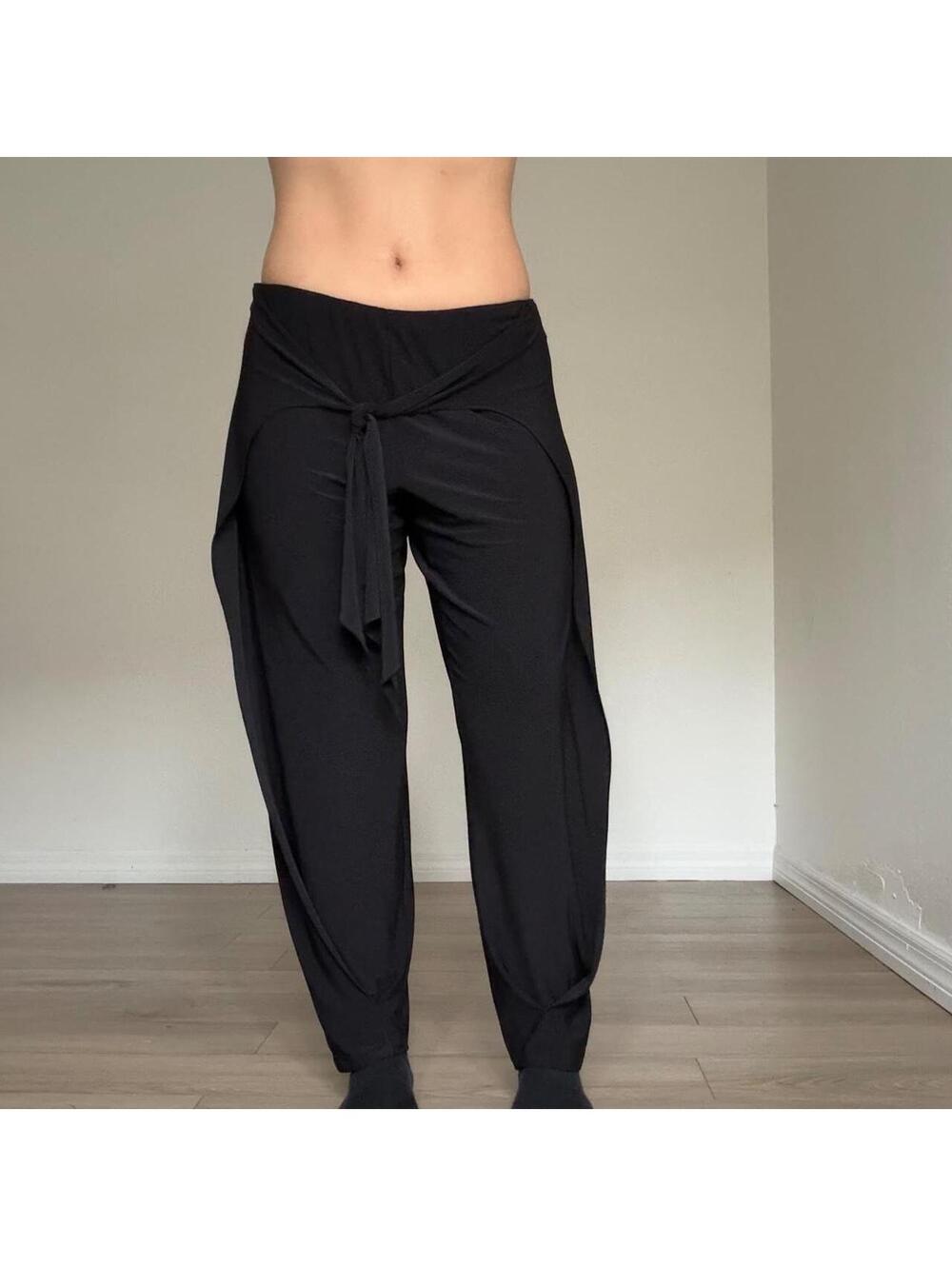 Y2K Boho Minimalist Goth Pants M - Picture 2 of 6